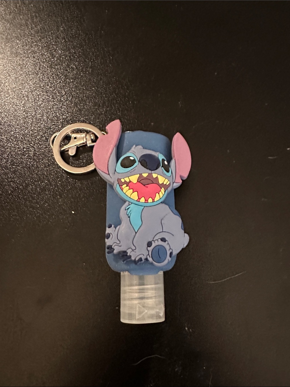 Stitch Silicone Hand Sanitizer Holder Keychain